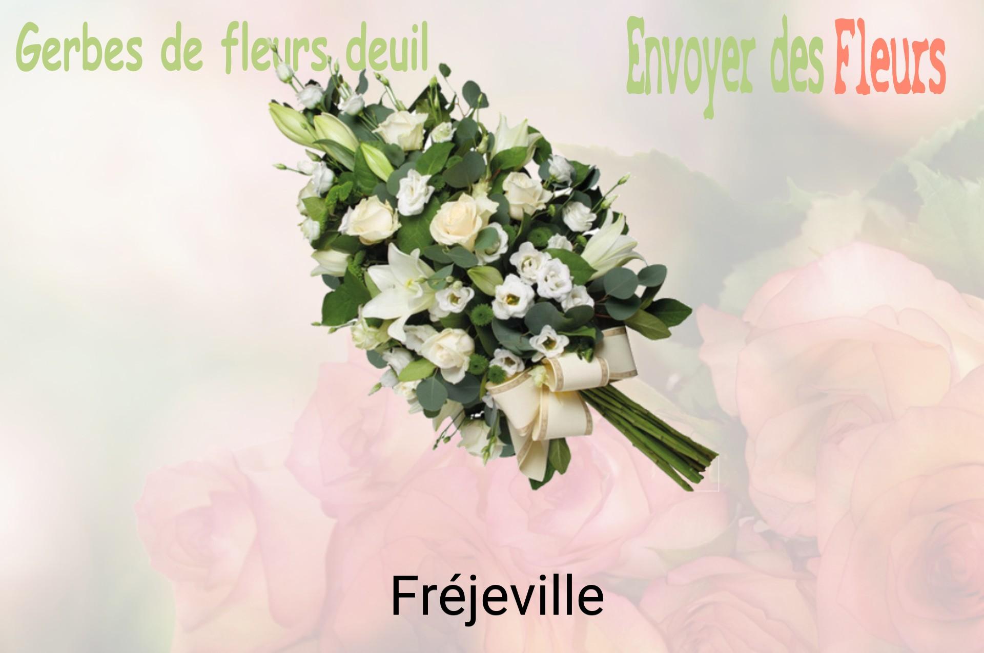 Gerbe de fleurs de deuil livrée à Fréjeville